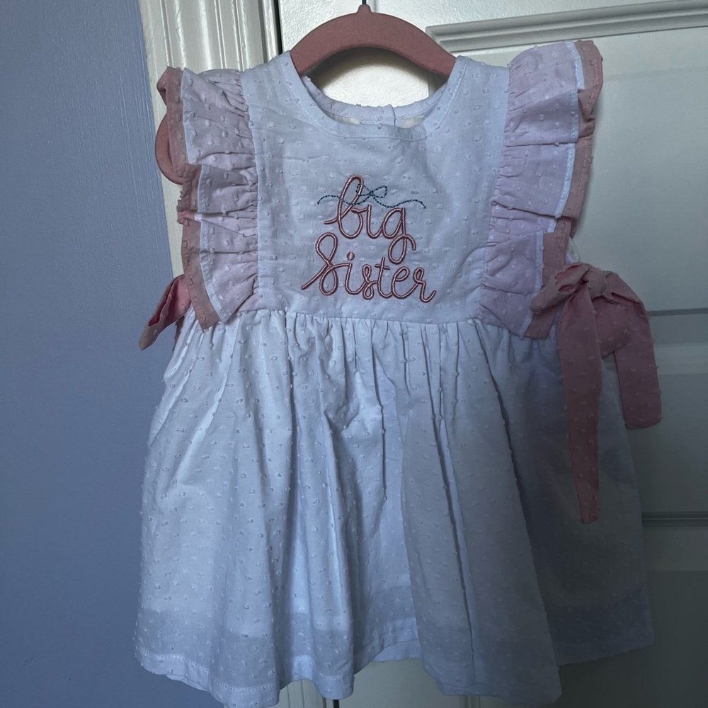 Big sister Stitchy fish dress 18 M